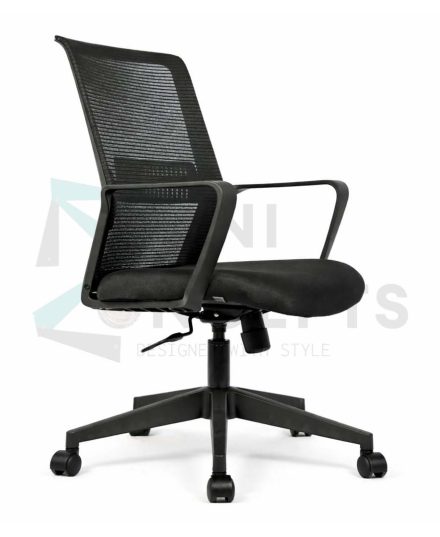 Furniconcepts Edge MB Medium Back Chair | Office Seating, Conference Furniture | Sleek Design, Ergonomic, Swivel Base, Adjustable