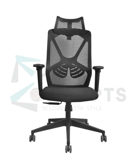 Furniconcepts Yaris HB High Back Chair | Premium Executive Seating, Modern Office | High Back Mesh, Advanced Lumbar Support, Headrest, Adjustable Arms