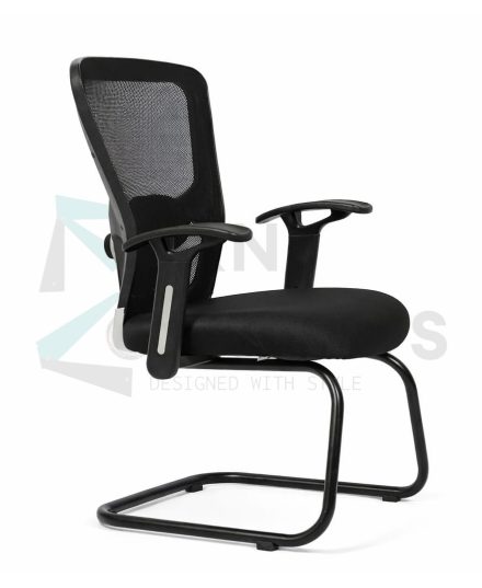 Furniconcepts Jazz MB Visitor Chair | Office Seating, Visitor Furniture | Fixed Base, Plush Cushioning, Contemporary Design
