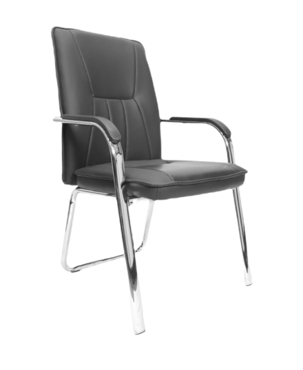 Furniconcepts EV 05 Visitor Chair | Office Seating, Guest Furniture | Sleek Design, Fixed Base, Comfortable Upholstery, Sturdy Frame | Reception Area Chair, Modern Guest Seating, Meeting Room Furniture