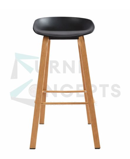 Furniconcepts CC08 Black Visitor Chair | Office Seating, Guest Furniture | Cantilever Frame, Sleek Black Upholstery, Padded Seat and Back