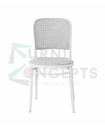 Furniconcepts CC05 white chair | Cafe Chair | Pantry chair | Visitor chair