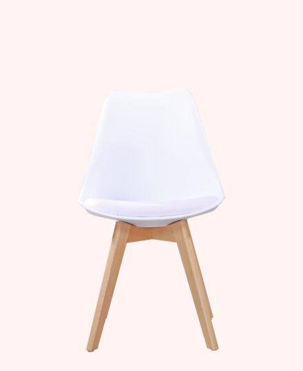 Furniconcepts CC 02 white cafe chair | Cafe chair | pantry chair | white upholstery | sleek chair